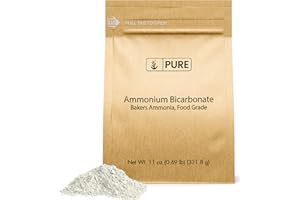 Pure Original Ingredients Ammonium Bicarbonate (11oz) Baker's Ammonia, Traditional Leavening Agent, Food Grade