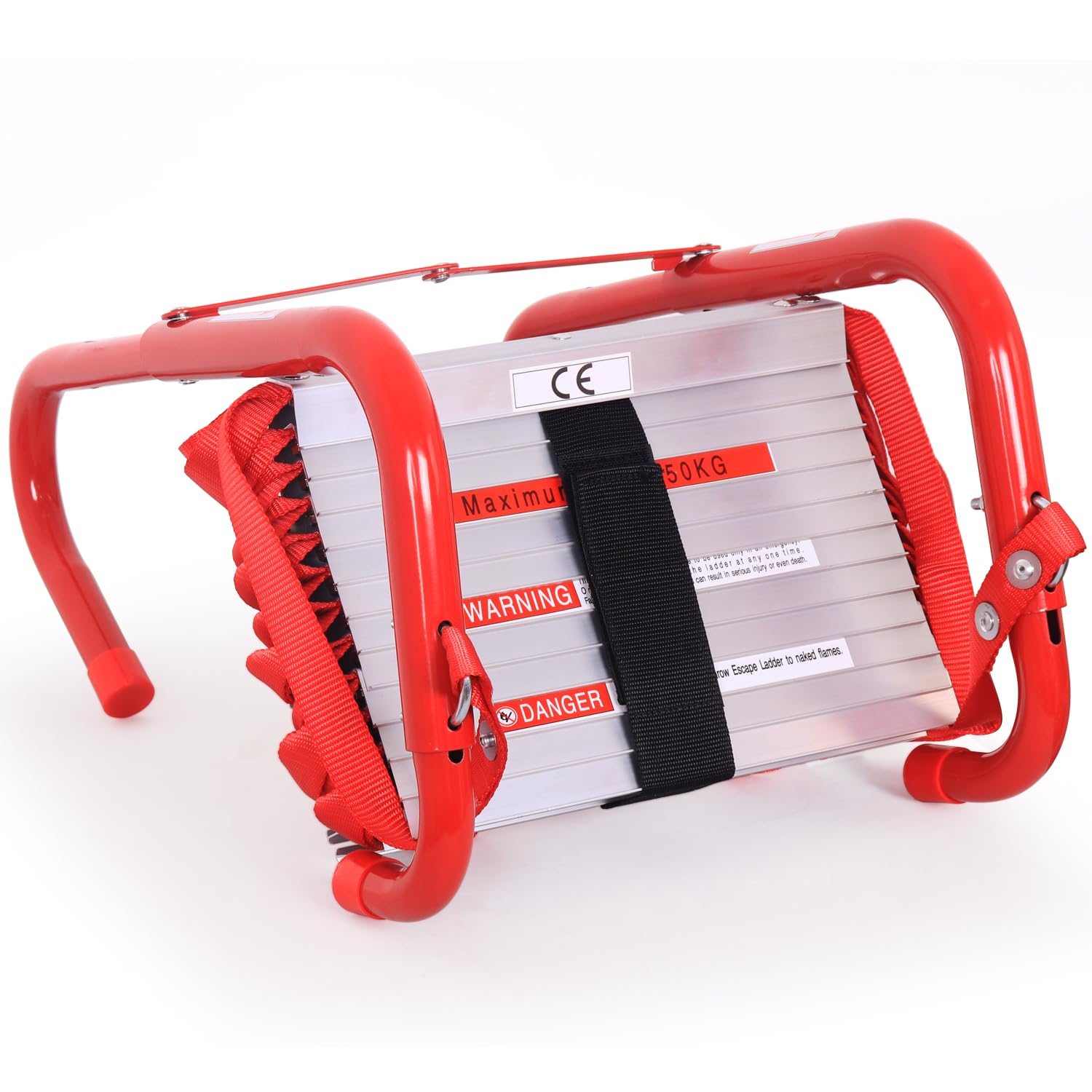 Photo 1 of Portable Fire Ladder 2 Story Emergency Escape Ladder 15 Ft with Wide Steps V Center Support