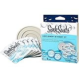 SinkSuds Travel Laundry Detergent Liquid Soap + Odor Eliminator for All Fabrics Including Delicates, (TSA Compliant), 6 Sink 