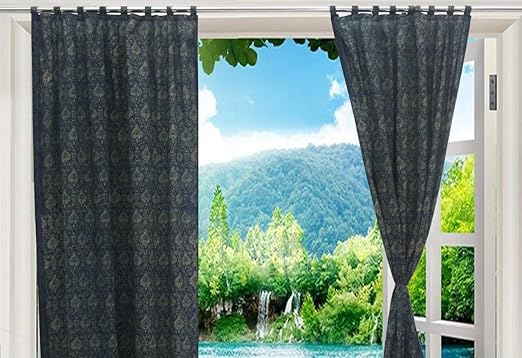 Amazon Com Trade Star Block Print Curtain Decorative Indian
