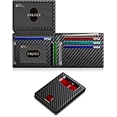 Wallet for Men Slim RFID Blocking Leather Credit Card Holder Wallet for 14 Cards, Bifold Minimalist Thin Wallet with 2 ID Windows & Cash Slot, Front Pockt Carteras Para Hombres, Birthday Gifts for Men
