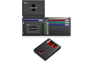 ZALVEX Wallet for Men Slim RFID Blocking Leather Credit Card Holder Wallet for 14 Cards, Bifold Minimalist Thin Wallet with 2 ID Windows & Cash Slot, Front Pockt Carteras Para Hombres, Birthday Gifts for Men