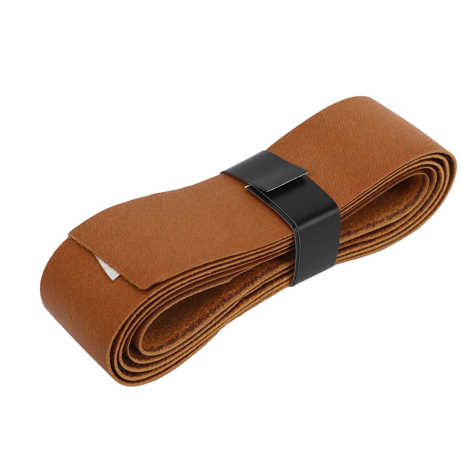 KENANLAN Tennis Racket Grip Tape Leather Badminton Racket Overgrip Tape Replacement for Outdoor Playground Gym (Brown)