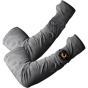 TACTICAL BIRD Loose Fit Cooling Arm Sleeves with Watch Hole for Men Women Youth, Tattoo Cover Up, UPF 50+ UV Sun Protection