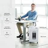 Fellowes 12Ms Mini-Cut Shredder 12 Sheets 4 x 12 mm 23 L Bin SafeSense Auto view 9