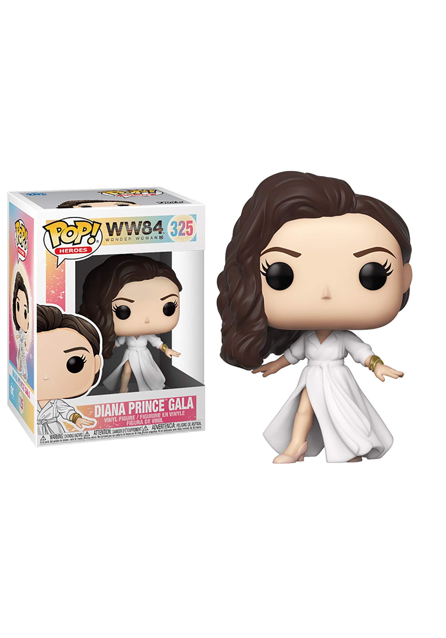Funko POP! Heroes: WW 1984- Diana Prince In White Dress - Wonder Woman 1984 - Collectable Vinyl Figure - Gift Idea - Official Merchandise - Toys for Kids & Adults - Movies Fans
