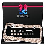 Bling License Plate Frame for Women, Sparkly