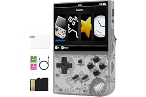 DORITENEY RG35XX 2024 Retro Handheld Game Console Linux System HD and TV Output 3.5 Inch IPS Screen 64G TF Card 5500+ Classic Games 2600mAh Battery( RG35XX 2024 White)