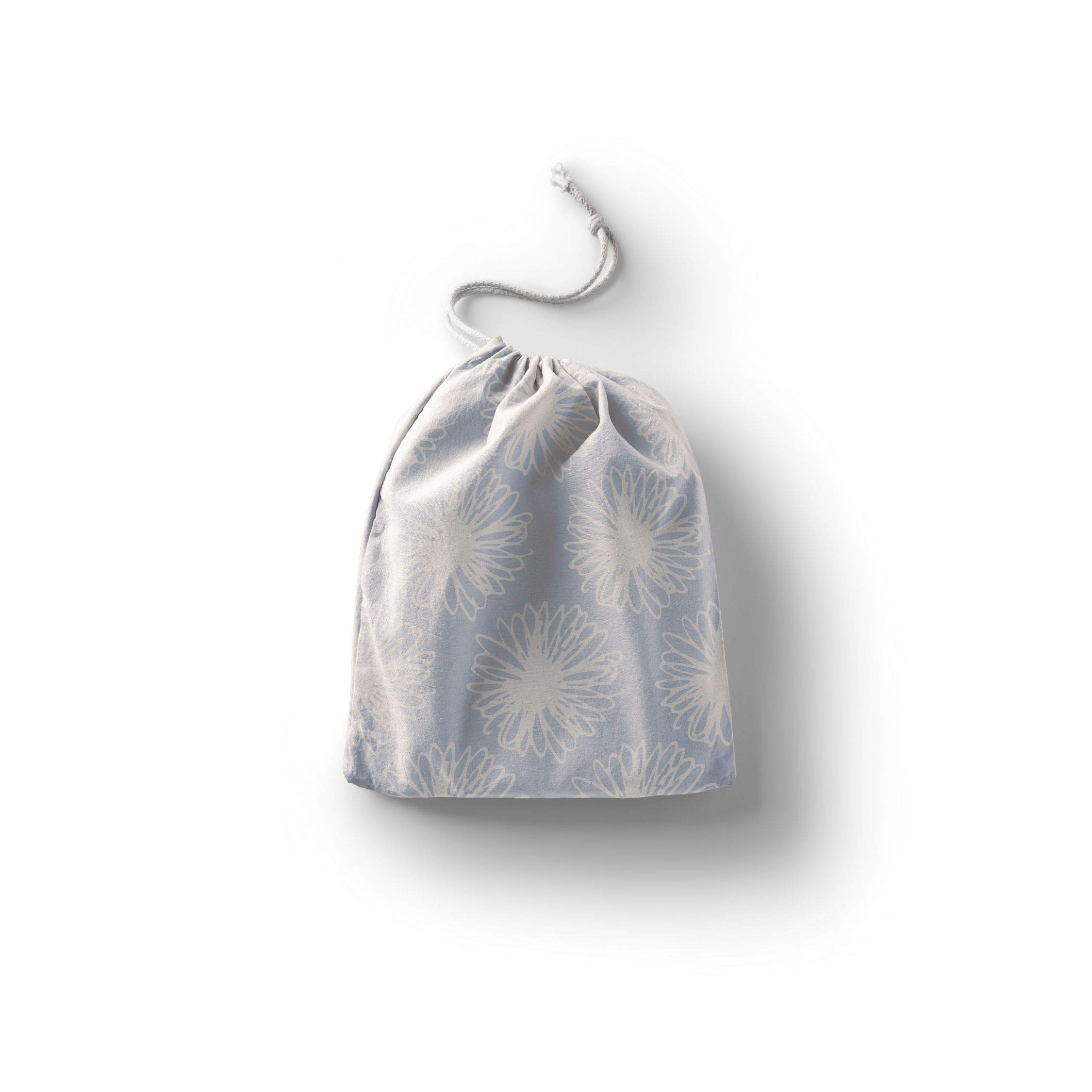 Bonamaison Printed Cotton Produce Bag with Drawstring, Reusable Grocery Bag, Biodegradable Eco-Friendly Bags, Travel Pouch, Sachet Bags, Shopping Bag, Eco Friendly, Foldable, Size: 30x40 Cm