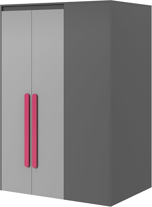 Begehbarer Kleiderschrank Play Links Anthrazit Grau Pink Kleiderschranksystem Mobel Schrank Schlafzimmerschrank Kleiderschrank Gunstig Wascheschrank Schranksysteme Amazon De Kuche Haushalt