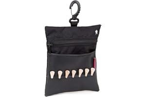 Sportwaves Golf Tee Bag - Store Your tees, Golf Balls, scorecard, and Pencil. Great Gift for Golfers!