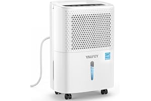 Yaufey 2024 Most Efficient Energy Star Dehumidifier for 2,000 Sq. Ft. Home, Basement and Large Room - Powerful, Quiet with Humidity Control, Timer, Drain Hose and Water Tank