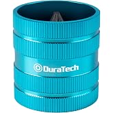 DURATECH Inner &amp; Outer Tubing Reamer, Heavy Duty Pipe Deburring Tool, Large | Fits 15/32" to 2-1/8" O.D. Tubing, Ideal for Copper, Stainless Steel, PVC, Brass &amp; Aluminum Pipes, with 40 Cutting Edges