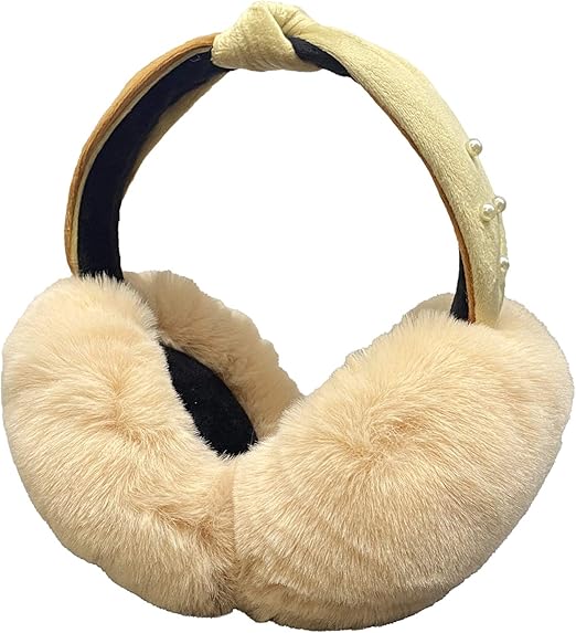 Soft Ear Muffs for Women Winter Outdoor Ear Warmers Faux Fleece Fur