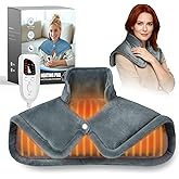 Wifen Weighted Heating Pad for Neck & Shoulders - 6 Heat Settings, 4 Timers, Auto Off - Electric Heating Pad for Back Pain Relief - Gift for Women/Men, Mom/Dad, Birthday, Christmas