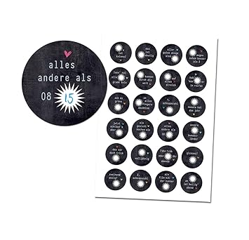 Almira Design 24 Adventskalenderzahlen Spruchkniffl Tafel