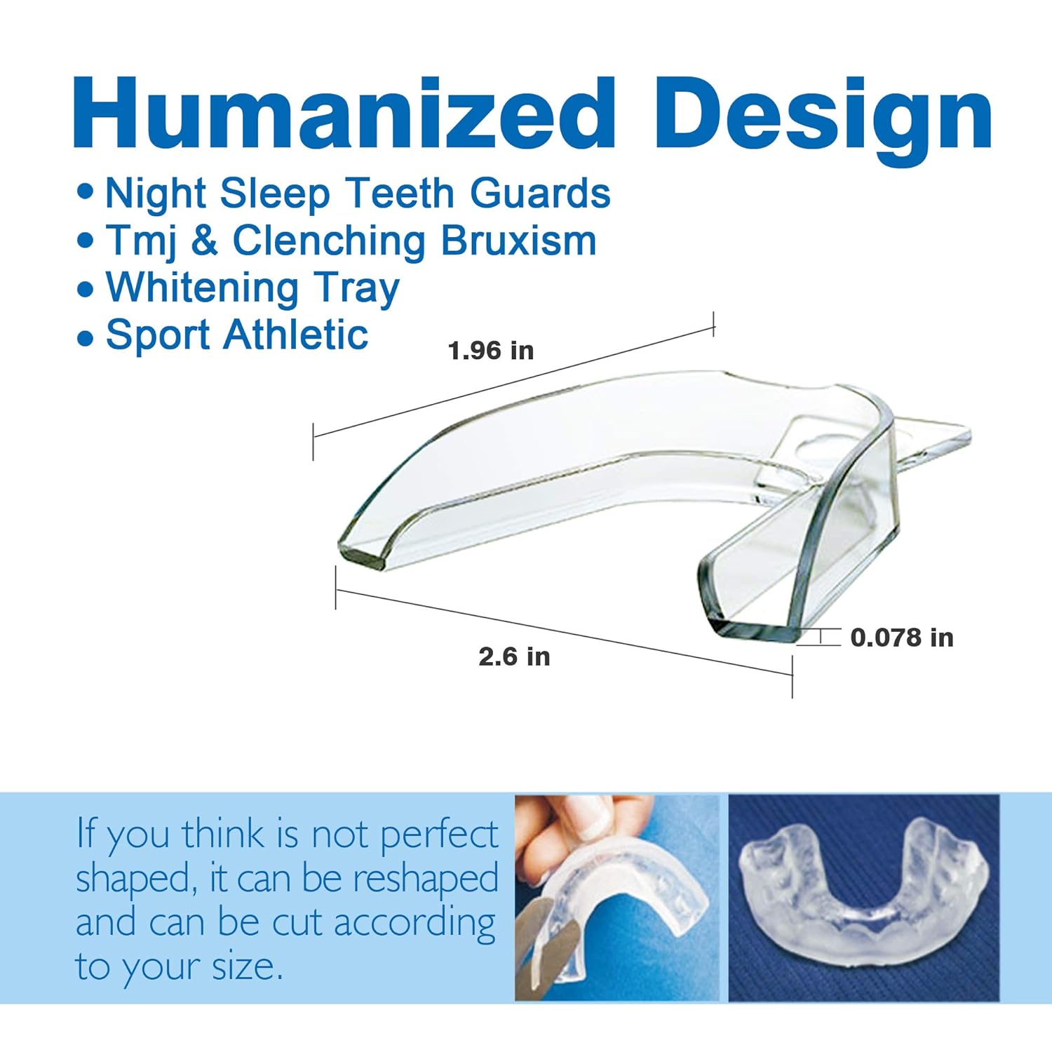 Professional Mouth Guard for Grinding Teeth - Upgraded Dental Guard For Teeth Grinding, Anti Grinding Dental Night Guard, Stops Bruxism, Eliminates Teeth Clenching, Case Include（10PS) : Beauty