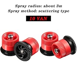 Honoson 16 Pcs Variable Arc Nozzle Radius High