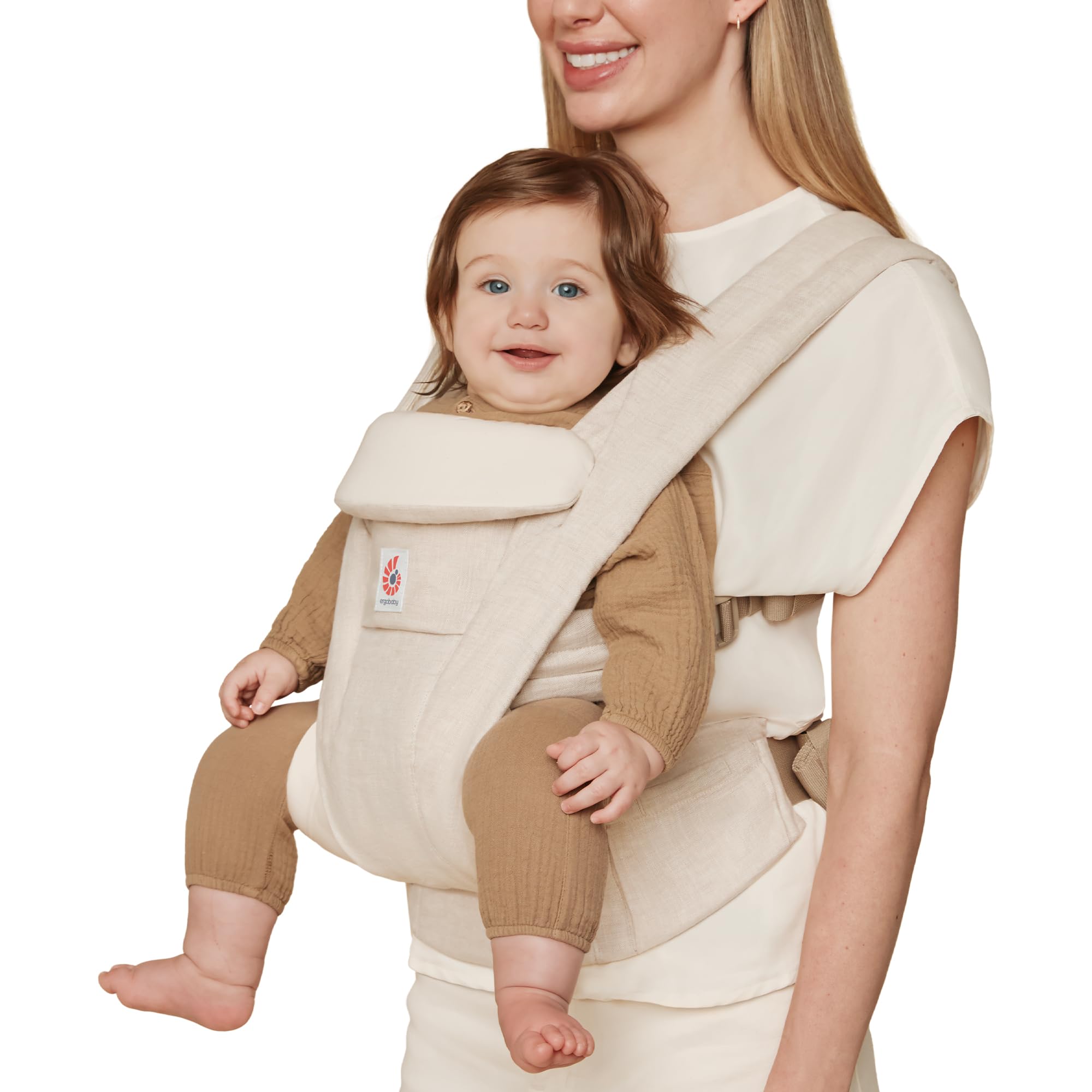 Photo 1 of Ergobaby Omni Deluxe Baby Carrier Newborn to Toddler - Breathable Baby Carriers for Summer - All-Position Carrier with Enhanced Lumbar Support & Airflow (7-45 Pounds), Natural Linen