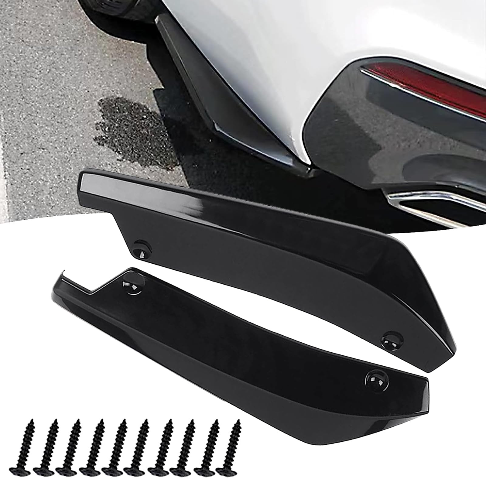 Mua ZKFAR Pack-2 Car Rear Bumper Guard Diffuser Splitter, Front Bumper ...