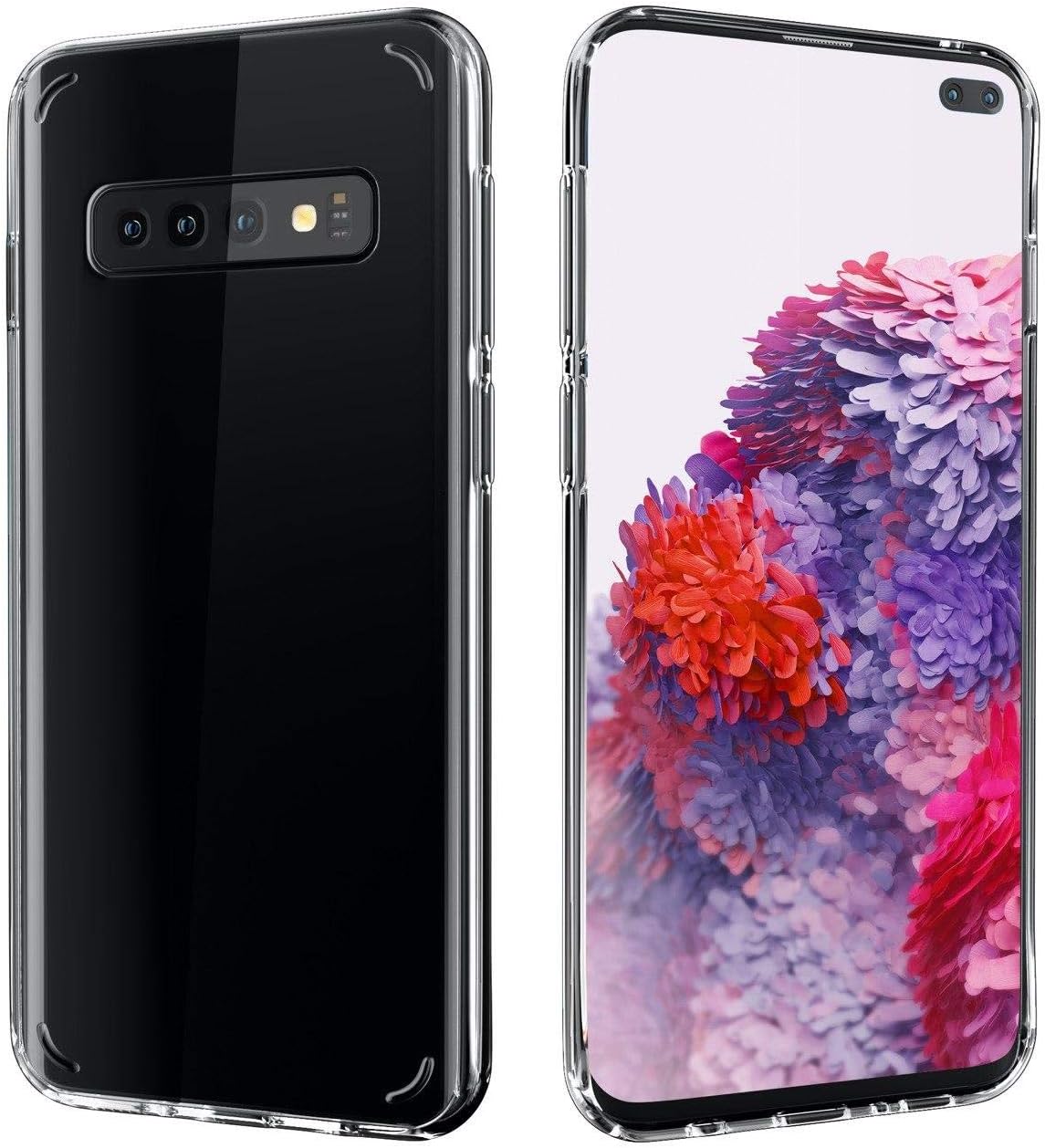 Citius Virtute Samsung Galaxy S10 Case | Protective Cover Transparent Clear Anti-Scratch Shock Absorption Compatible with Samsung Galaxy S10