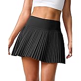 SANTINY Pleated Tennis Skirt for Women with Pockets Shorts Women's High Waisted Lightweight Athletic Golf Skorts Skirts
