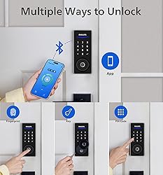 Philips Smart Lock with App Control, Fingerprint