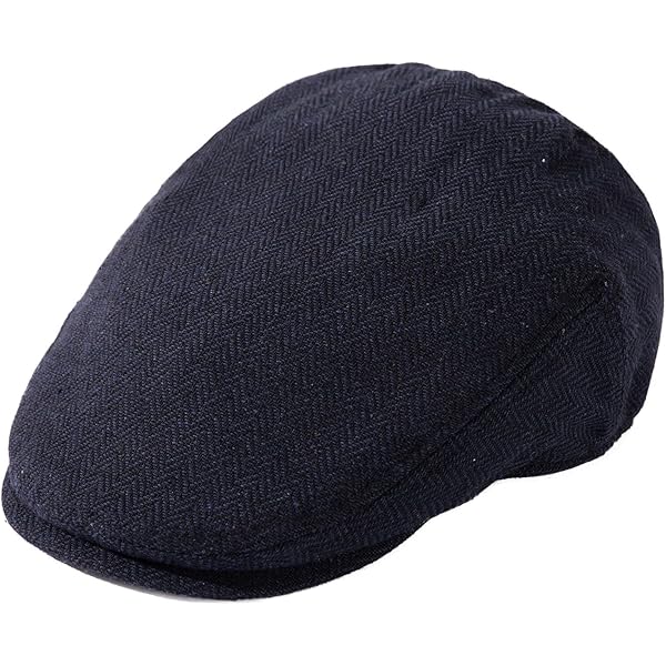 ベイツ　ギャツビーキャップ Mens Navy Blue Knitted Golf Gatsby Ascot Newsboy Cap at