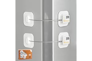 AIXIAOYA Refrigerator Lock Fridge Locks for Kids Keyless Child Safety Cabinet Locks for Cabinets Closets Drawers Window Electrical Appliances