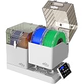Chitu Systems E1 Filament Dryer 4 Spools, Auto-Humidity Hold, Independent Control with 2 Removable Chambers for Nylon, ABS, TPU, PETG, PLA 3D Printer Filament Drying, Compatible with AMS Lite