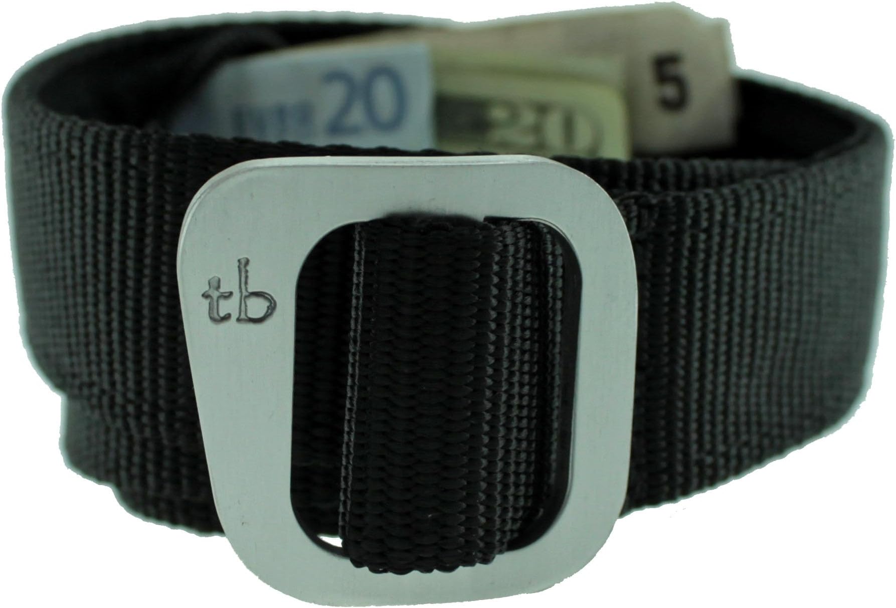 Dakota Travel Money Belt with Hidden Zipper by Thomas Bates (Black, Adult)