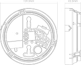 FireAngel Push-Fit Base Accessory HW1-R SW1-R White view 3