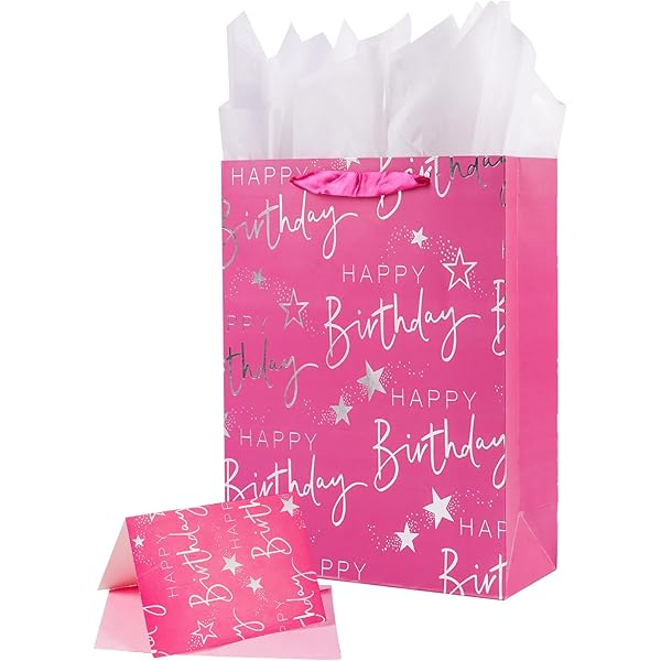 thumbnail image 2 of Pandecor 13\" Large Gift Bag With Handle And Tissue Paper... 2 of 13