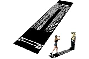 Shakven Dart Mat,Non-Slip with Throw Line Portable - Protective Dart Rug Mat,for Game Room Recreation Center Sports Club Offi