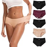 INNERSY Women's Soft & Thin No Show Modal Underwear Quick Dry Panties for Summer 5-Pack