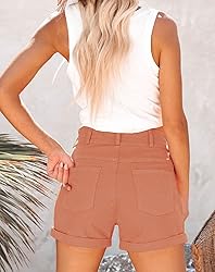Hilltichu Womens Relaxed Fit Casual High Waist