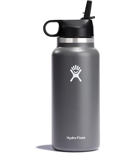Garrafa térmica Hydro Flask Wide Mouth, tampa com canudo, 946 ml