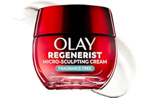 Olay Face Moisturizer, Regenerist Micro-Sculpting Cream for Women, Fragrance-Free - Anti-Aging, Anti-Wrinkle, Firming Skin Care - Triple Collagen Cream, Peptide, Hyaluronic Acid, Niacinamide, 1.7oz