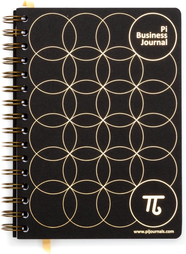 Pi Business Journal & Notebook - Personal Weekly Review, Work Activity and Business Profit Tactics. Business Growth Planning workbook.