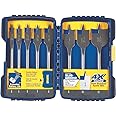 IRWIN Tools SPEEDBOR Blue Groove Pro Spade Bit Set with Case, 8-Piece (341008)