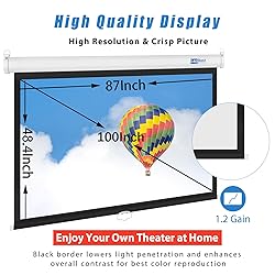 LopBast Screen 100INCH Manual Pull Down White