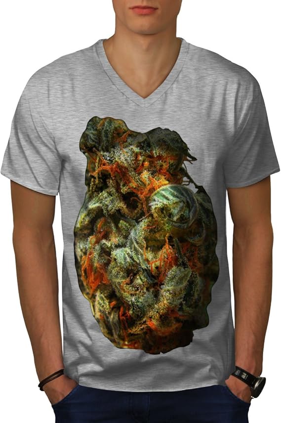 Amazon Wellcoda 臭い 雑草 蕾 ラスタ 男性用 S 2xl リンガーtシャツ Tシャツ カットソー 通販