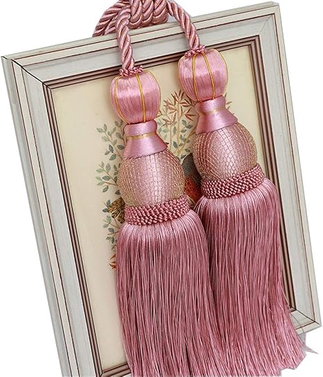 Amarres de cortina 1 par de cortinas de borla Tieback Clips de cortina