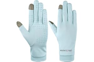 MOUNT TEC UV Protection Gloves Men's Women's Finger Tip Touchscreen Gloves UPF 50+ Sun Protective Glove for Cycling Fishing Running Hiking Boating Garden Safari Outdoor Activitie