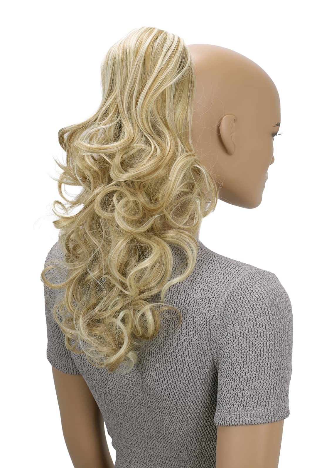 CAISHA 18" Hairpiece Ponytail Extensions Voluminous Wavy Honey Blonde Mix PH30