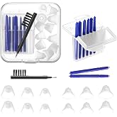 Hearing Amplifier Accessories Kit, Compatible with Audien Hearing(8 Pcs) | Hearing Amplifier Cleaning Tools, Includes 6 Sizes Silicone Dome, Cleaning Brush and Screwdriver, Wax Guards, Carrying Case