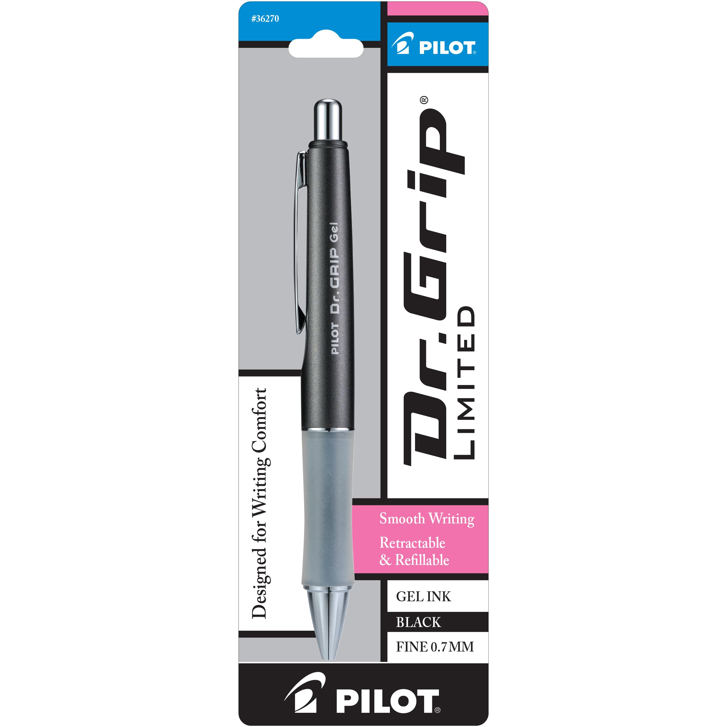 PILOT Grip Limited Refillable Retractable Gel Ink Rolling