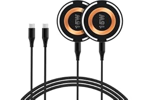 GIGREEN Samsung Wireless Charger Fast Charging Pad 15W Wireless Magnetic Magsafe Charger for Samsung Galaxy S25 Ultra S25 Plus S24 Ultra S23 FE S22 S21 S20 Z Flip6/Fold6,iPhone 16 Plus 15 Pro Max,Pixel 9Pro 8