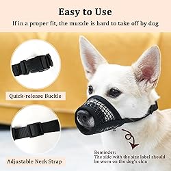 Mayerzon Dog Muzzle, Soft Mesh Muzzles for Small