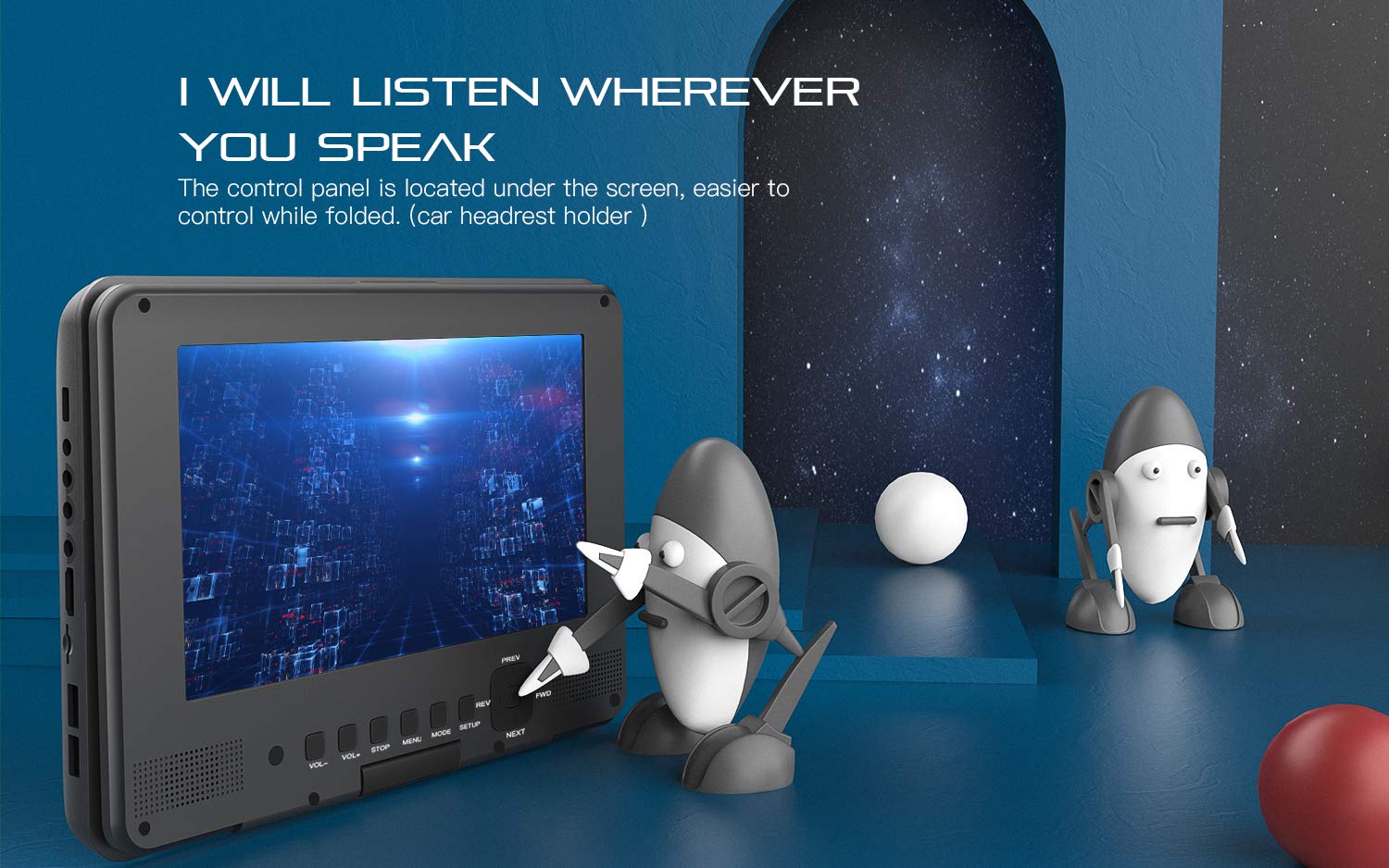 COOAU Portable DVD Player Upgraded 12\